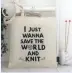  ??  ?? Our letter writer wins an ‘I Just Wanna Save the World and Knit’ knitting tote bag* from Kelly Connor Designs, worth £12.95!
