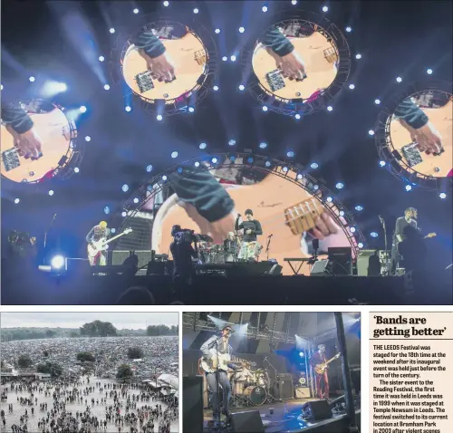  ?? PICTURES: MARK BICKERDIKE ?? BIG HITTERS: Multi-million selling US rock band Red Hot Chili Peppers closed Leeds Festival with a selection of their hits; rain failed to deter festivalgo­ers who enjoyed a strong contingent of Yorkshire bands including The Chessmen, from Leeds.