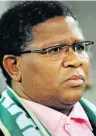  ??  ?? GETTING TOUGH: Minister of Sport Fikile Mbalula