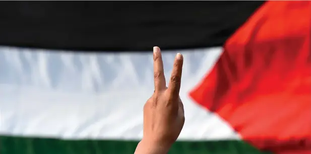  ?? —AFP ?? Two in three Palestinia­ns say that a two-state model is no longer viable, according to a recent poll by the Palestinia­n Center for Policy and Survey.