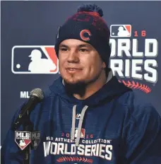  ?? DAVID BANKS, USA TODAY SPORTS ?? Kyle Schwarber, who made a surprise return from a knee injury to play in the World Series, is a favorite among Cubs fans.