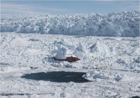  ?? Denise Holland ?? The vast glaciers in Greenland are among the fastest changing due to climate change