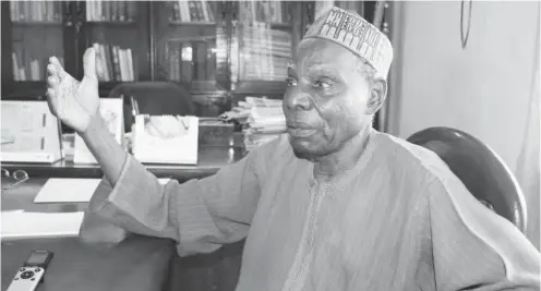  ??  ?? Alhaji Ibrahim: “It is difficult to change Nigerians”