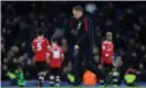  ?? Carl Recine/ Action Images/Reuters ?? Ralf Rangnick trudges off the field at the final whistle. Photograph: