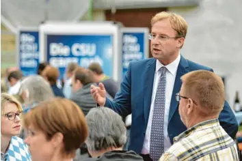  ?? Foto: Jochen Aumann ?? Wolfgang Fackler (CSU) ist als Direktkand­idat erneut in den Landtag eingezogen. Er will seinen Steckenpfe­rden Haushalt und Finanzen treu bleiben.