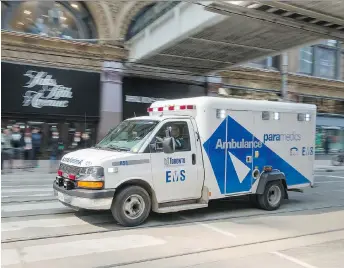  ?? PETER J. THOMPSON/FILES ?? Improving the crash-worthiness of ambulances has only recently gained traction.