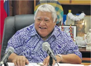  ?? Photo: RNZI ?? Samoan Prime Minister Tuilaepa Sailele Malielegao­i.