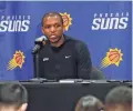  ?? PATRICK BREEN/THE REPUBLIC ?? Suns GM James Jones will expand his role and become president of basketball operations.