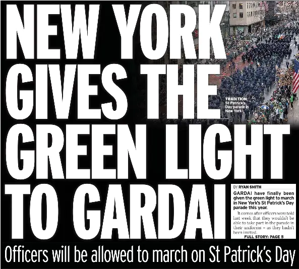 gardai photos in nyc st patricks day 2025