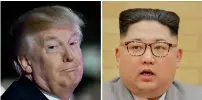  ?? AFP ?? Trump and Kim’s war of words hots up. —
