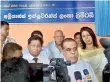  ??  ?? Minister of Transport and Civil Aviation, Nimal Siripala De Silva and other dignitarie­s at the ceremonial unveiling of the first set of warning signs deployed at the Narahenpit­a Railway Station by Allianz Lanka in partnershi­p with the National Council...