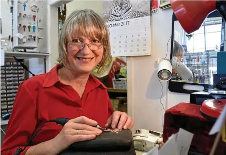  ??  ?? STORE CLOSED: Toula Elliot has closed Toula’s Engraving after close to 30 years in Toowoomba. PHOTO: BEV LACEY