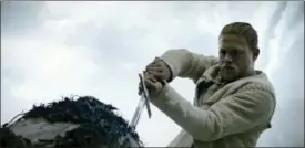  ?? WARNER BROS. PICTURES VIA AP ?? Charlie Hunnam in a scene from “King Arthur: Legend of the Sword.”