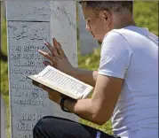  ??  ?? Mourners converged Saturday on the eastern Bosnian town of Potocari, near Srebrenica, for the 25th anniversar­y of the country’s worst carnage during the 1992-95 war and the only crime in Europe since World War II that has been declared a genocide.