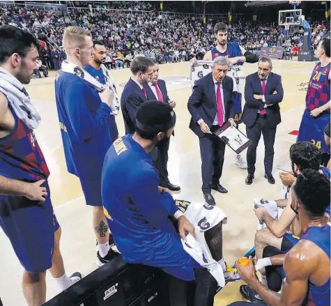  ?? //VALENTÍ ENRICH ?? El basket blaugrana espera saber cuál será su presupuest­o final para acabar de perfilar su próximo proyecto deportivo