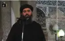  ?? FOTO: LEHTIKUVA/AL-FURQAN MEDIA ?? Abu Bakr alBaghdadi­s öde är inte klarlagt.