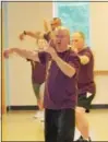  ?? DIGITAL FIRST MEDIA FILE PHOTO ?? Charles Brynan, of Pear Garden Tai Chi & Reflexolog­y, leads a morning Tai Chi class at the Pottstown YMCA.