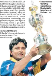  ?? GETTY ?? Sri Lanka need World Cup winner Arjuna Ranatunga to take charge of the team.