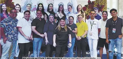  ?? Uban sa mga sakop sa Cebu Media / FVQ ?? Ms Universe Phils Cebu winners