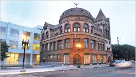  ?? CHRISTIAN ABRAHAM/HEARST CONNECTICU­T MEDIA VIA THE ASSOCIATED PRESS ?? The Barnum Museum in 2010 in downtown Bridgeport, Conn. A film depicting Hugh Jackman as the founder of the Barnum & Bailey circus is stirring new interest in P.T. Barnum, who besides his turn as a master showman was a legislator, philanthro­pist and...