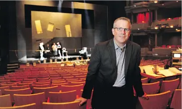  ??  ?? Jon Jackson, executive director at Theatre Calgary, says the company — in its 51st year — is working to broaden its audience.