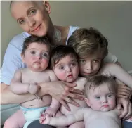  ?? ?? Above: Emma Campbell with her children in 2010, shortly after her breast-cancer diagnosis. Below: long Covid sufferer Jenny Bohn says many friends have ‘dropped off the radar’