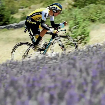  ??  ?? George Bennett hasn’t been able to rest up after completing the Tour de France.