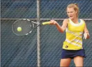  ?? PETE BANNAN — DIGITAL FIRST MEDIA ?? Unionville’s Sophie Wilks, who starred on the tennis court, was one of two winners of the inaugural Richard B. Yoder High School Scholar-Athlete Award.