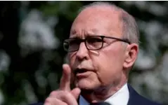  ??  ?? > Larry Kudlow, asesor económico de la Casa Blanca.