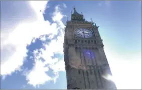  ??  ?? TIMING: Lance Rumbelow took this picture of Big Ben while exploring London.