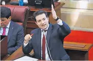  ?? ARCHIVO ?? Carlos Felipe Córdoba, en la audiencia del Senado.