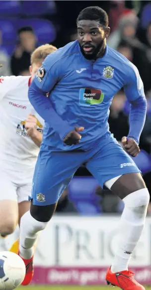  ?? Www.mphotograp­hic.co.uk ?? ●●Festus Arthur in action for County. The 20-year-old has made the move to Championsh­ip side Hull City.