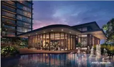  ?? CAPITALAND DEVELOPMEN­T Artist’s impression ?? Residents at J’den will have access to a plethora of facilities carefully curated to promote wellness, such as the gym and function room (pictured)