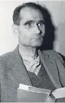  ?? Pictures: Church of Scotland. ?? Rudolf Hess in his cell at Spandau Prison, where he was sentenced to life. Top left: Mr Sutton as a young Black Watch officer and, top right, he is the new minister at St Cuthbert’s Parish Church in Edinburgh.