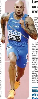  ?? GETTY ?? Marcell Jacobs ( 28 anni) in azione nella gara di ieri