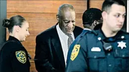  ?? LUCAS JACKSON/GETTY ?? Bill Cosby arrives for the fifth day of deliberati­ons in his sexual assault trial.