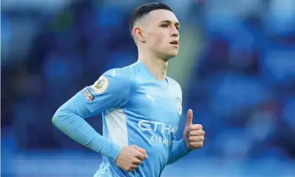  ?? Photograph: Matt McNulty/Manchester City FC/Getty Images ?? Phil Foden is fit after an ankle injury for Manchester City’s trip to Watford.