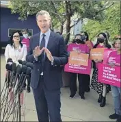  ?? Michael R. Blood Associated Press ?? GOV. GAVIN NEWSOM in L.A. last week. “Where’s the counteroff­ensive?” he said of his party’s response to the leaked Supreme Court Roe vs. Wade decision.