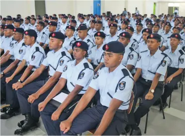  ?? Photo: Police Media Cell ?? Part of the Basic Recruits Course Batch on July 23, 2019.