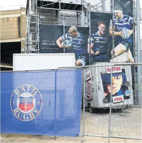  ??  ?? Despite continued stadium discussion­s over the years, the Rec remains Bath Rugby’s beloved home