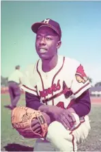  ?? JOURNAL SENTINEL FILES ?? Hank Aaron had an MVP season and led Milwaukee to its only World Series title in 1957.