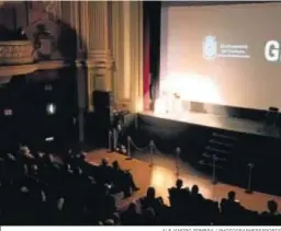  ?? ALEJANDRO ROMERA / PHOTOGRAPH­ERSSPORTS ?? El homenaje de este fin de semana en el Teatro Isabel la Católica.