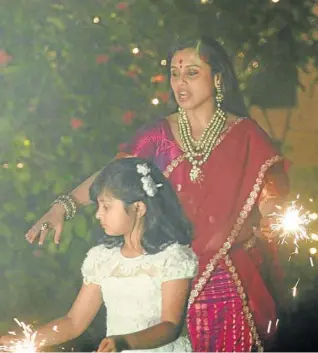  ?? Pictures: IANS ?? DIVINE LIGHT: Actress Rani Mukerji was among the guests who attended Aditya Chopra’s Diwali gathering in Mumbai