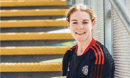  ??  ?? Manchester United have signed Aoife Mannion on a deal running until the end of the 2022/23 season. Photograph: @manutdwome­n/ Facebook