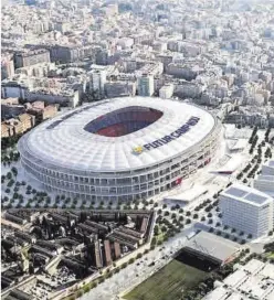  ?? FC Barcelona ?? Maqueta del projecte del Nou Camp Nou.