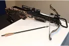  ??  ?? Crossbow similar to Whall’s weapon