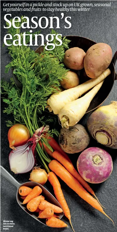  ?? PHOTO: GETTY IMAGES ?? Winter veg tick so many nutritiona­l boxes