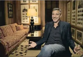  ??  ?? George Clooney. Hay desparpajo en su entrevista y es el favorito de los empleados