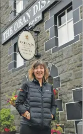  ??  ?? Dierdre Henderson Oban Brand Home Manager for Oban Distillery is clearly delighted with the distillery’s success.