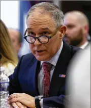  ?? ALEX EDELMAN / GETTY IMAGES ?? EPA head Scott Pruitt has been at the center of a number of alleged ethical mishaps and federal investigat­ions involving expenses, lobbyists and other actions in recent months.